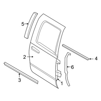 Dodge OE - Rear Door - Door & Components (Mega Cab)