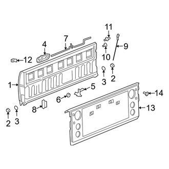 Dodge OE - Pick Up Box - Tail Gate (Mega Cab)