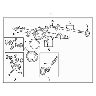 Dodge OE - Rear Suspension - Axle Housing (Mega Cab RWD)