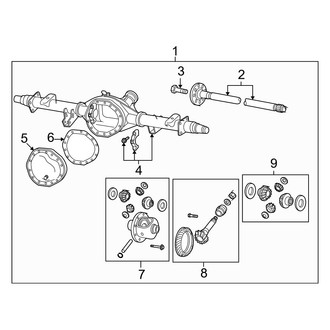 Dodge OE - Rear Suspension - Axle Housing (Mega Cab 4WD)