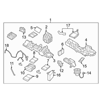 Dodge OE - Air Conditioner & Heater - Evaporator & Heater Components (Mega Cab)