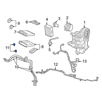 Dodge OE - HVAC Heater Hose Outlet Tube Hardware Kit