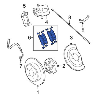 Dodge OE - Rear Disc Brake Pad Set