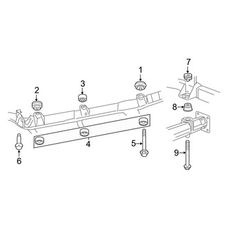 Dodge OE - Frame Components (Body Mounts)