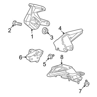 Dodge OE - Engine & Transmission Mounting (4WD 3.7L)