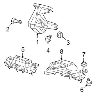 Dodge OE - Engine & Transmission Mounting (RWD 4.7L)