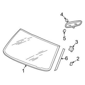 Dodge OE - Windshield - Glass