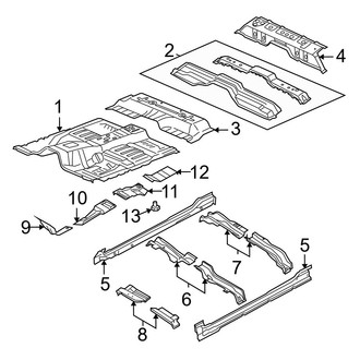 Dodge OE - Cab - Floor (Club Cab)