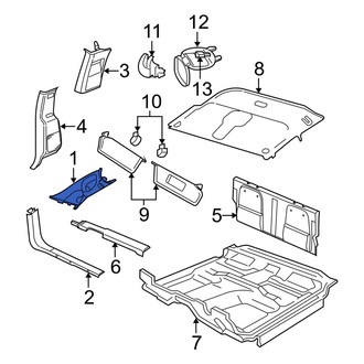 Dodge OE - Left Body A-Pillar Trim Panel