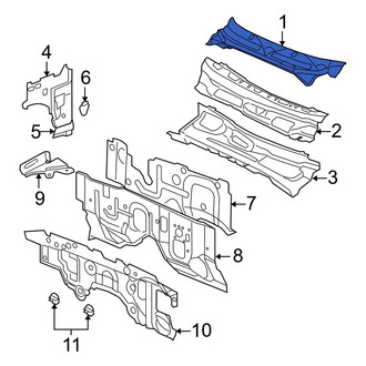 Dodge OE - Cowl Grille Panel