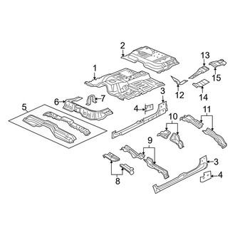 Dodge OE - Cab - Floor (Quad Cab)