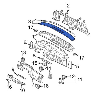 Dodge OE - Front Windshield Defroster Nozzle