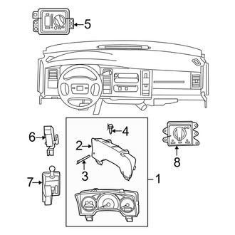 Dodge OE - Instrument Panel - Cluster & Switches