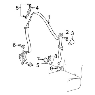 Dodge OE - Restraint Systems - Front Seat Belts (Quad Cab)