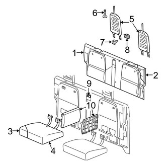 Dodge OE - Seats & Tracks - Rear Seat Components (Club Cab)