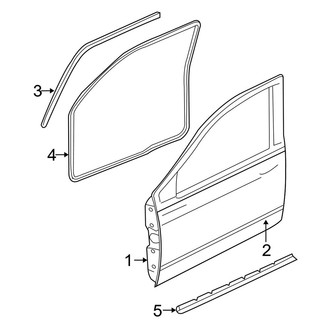 Dodge OE - Front Door - Door & Components (SLT)