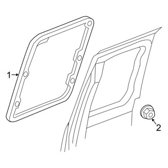 Dodge OE - Rear Door - Glass & Hardware (Club Cab)