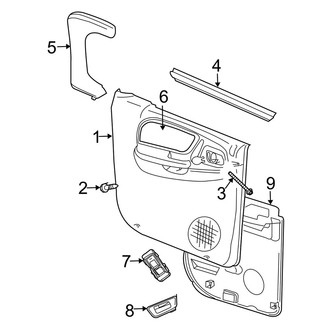Dodge OE - Rear Door - Interior Trim (Quad Cab)
