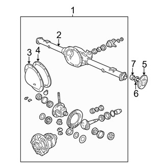 Dodge OE - Rear Suspension - Axle & Differential (8.25 Axle)