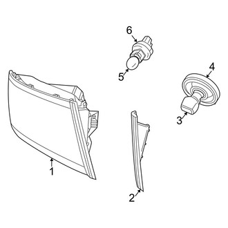 Dodge OE - Front Lamps - Headlamp Components