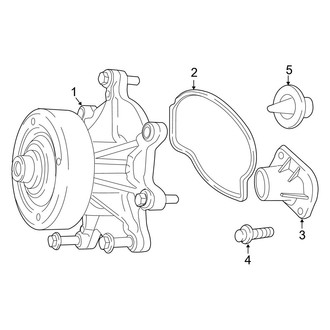 Dodge OE - Cooling - Water Pump (SLT / Sport / ST / SXT / TRX / TRX4 3.7L)