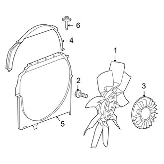 Dodge OE - Cooling Fan (Big Horn / Laramie / Lone Star / ST / TRX4 4.7L)