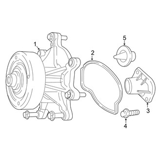 Dodge OE - Cooling - Water Pump (Laramie / SLT / Sport / SXT / TRX / TRX4 Flex)