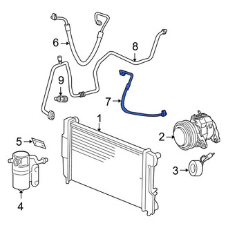 Dodge OE - A/C Refrigerant Discharge Hose