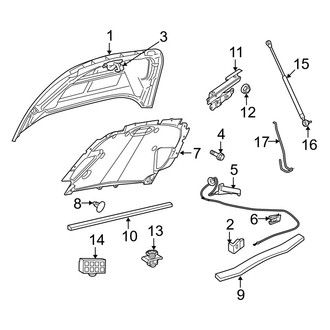 Dodge OE - Hood & Grille - Hood & Components