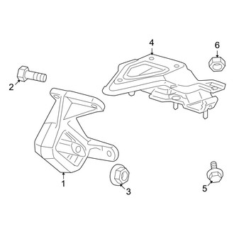 Dodge OE - Engine & Transmission Mounting (RWD 3.7L)