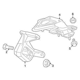 Dodge OE - Engine & Transmission Mounting (4WD 3.7L)