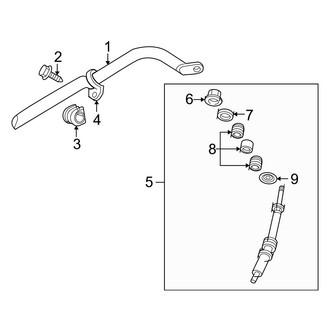 Dodge OE - Front Suspension - Stabilizer Bar & Components