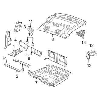 Dodge OE - Cab - Interior Trim (Laramie / SLT / Sport / ST / SXT / TRX / TRX4 Extended Cab)