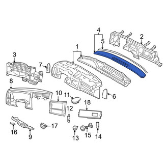 Dodge OE - Front Windshield Defroster Nozzle