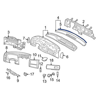 Dodge OE - Front Windshield Defroster Nozzle