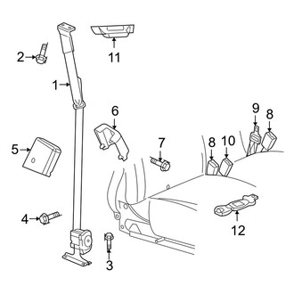 Dodge OE - Restraint Systems - Front Seat Belts (Big Horn / Laramie / ST / TRX4 Extended Cab)