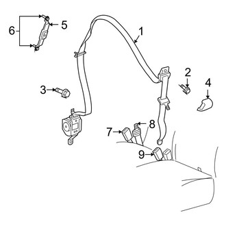 Dodge OE - Restraint Systems - Front Seat Belts