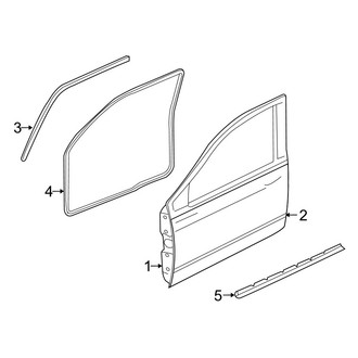 Dodge OE - Front Door - Door & Components (Crew Cab)