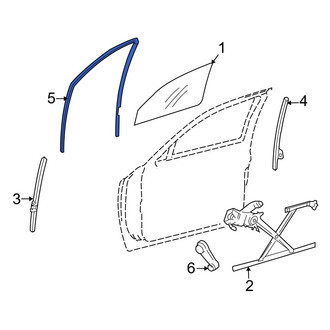 Dodge OE - Front Left Window Channel