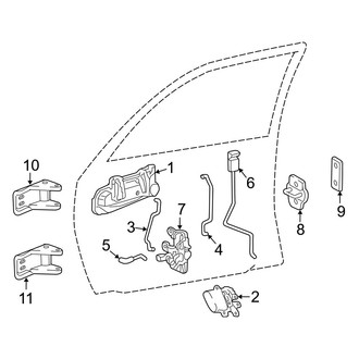 Dodge OE - Front Door - Lock & Hardware