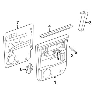 Dodge OE - Rear Door - Interior Trim (Crew Cab)