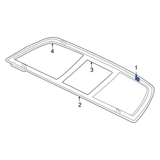 Dodge OE - Rear Back Glass