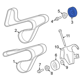 Dodge OE - Accessory Drive Belt Idler Pulley