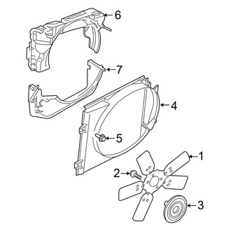Dodge OE - Cooling Fan (Mechanical Cooling Fan)