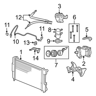 Dodge OE - Air Conditioner & Heater - Condenser, Compressor & Lines