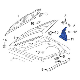 Dodge OE - Front Right Hood Hinge