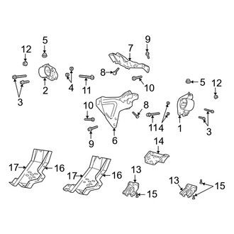 Dodge OE - Engine & Transmission Mounting (4WD 5.9L)