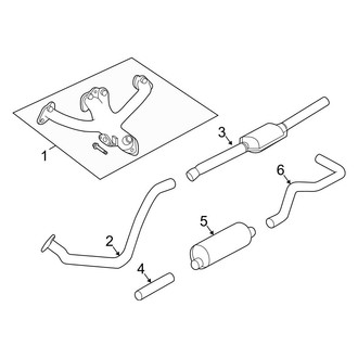 Dodge OE - Exhaust System - Exhaust Components (2.5L)