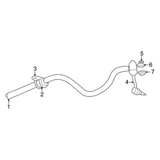 Dodge OE - Front Suspension - Stabilizer Bar & Components (RWD)