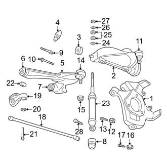 Dodge OE - Front Suspension - Suspension Components (4WD)